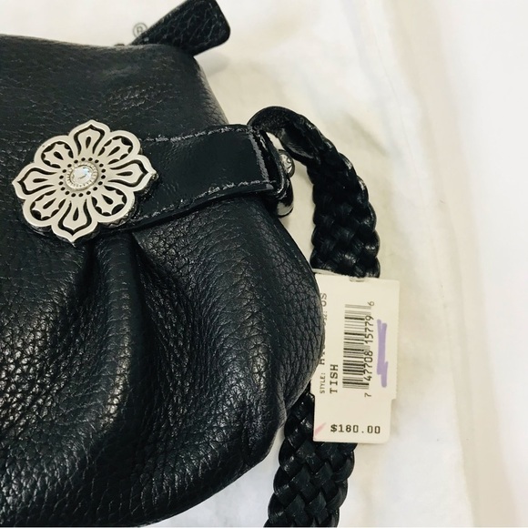 BRIGHTON Trish Black Leather Small Handbag - Picture 8 of 8